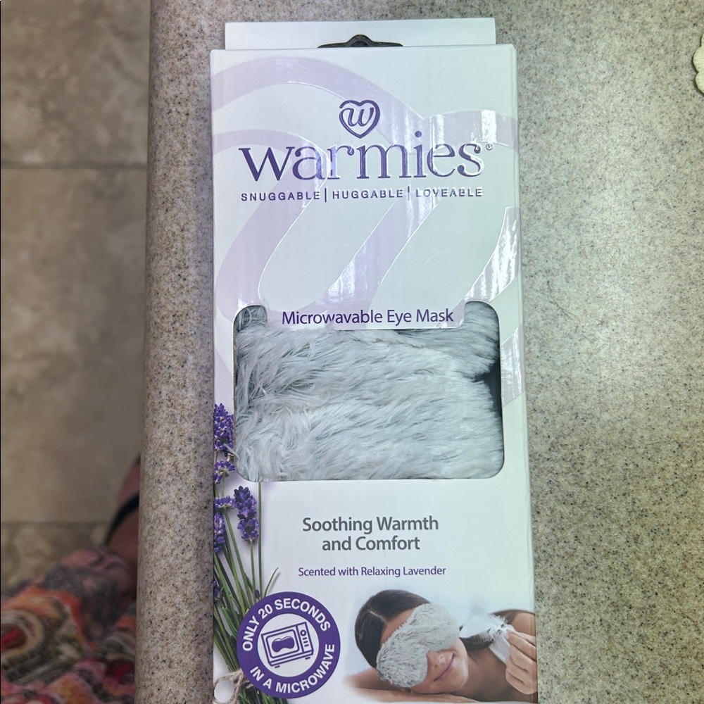 Warmies Gray Microwavable Eye Mask